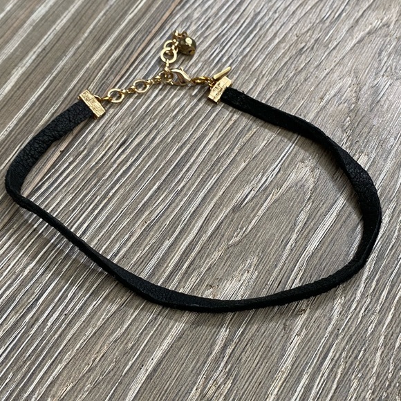 Vanessa Mooney Black Thin Stretch Suede Choker - Picture 2 of 4